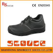 Ce Certificate Black Buffalo Leather ESD Chef Safety Shoes RS046